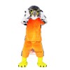 Gery Eagle Hawk Falcon Cartoon Mascot Costume Plush with Mask