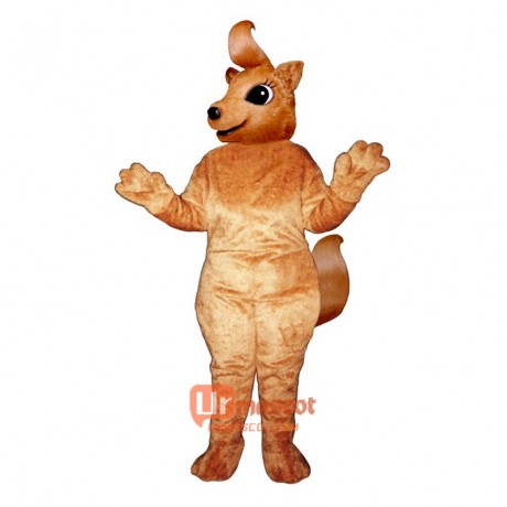 Girly Squirrel Cartoon Costume Mascot