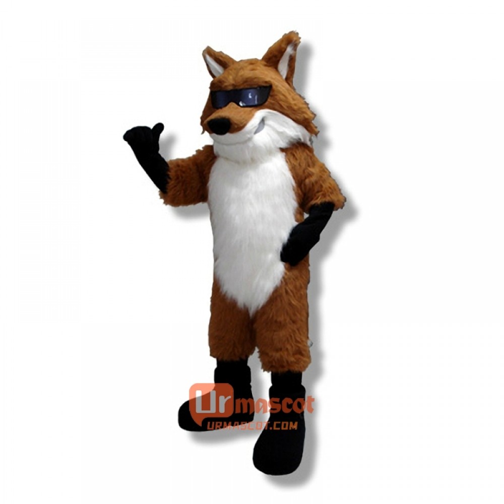 Glasses Fox Cartoon Mascot Costume Cosplay Outfits