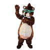 Glasses Mouse Raccoon Cartoon Mascot Costume Plush with Mask