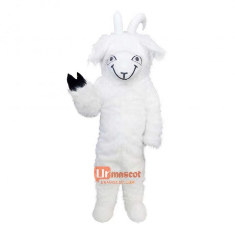 Goat Sheep Long Hair Cartoon Mascot Costume Plush with Mask