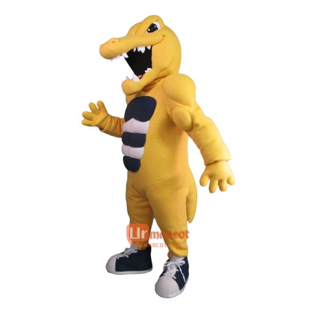 Golden Gator Custom Cartoon Mascot Costume