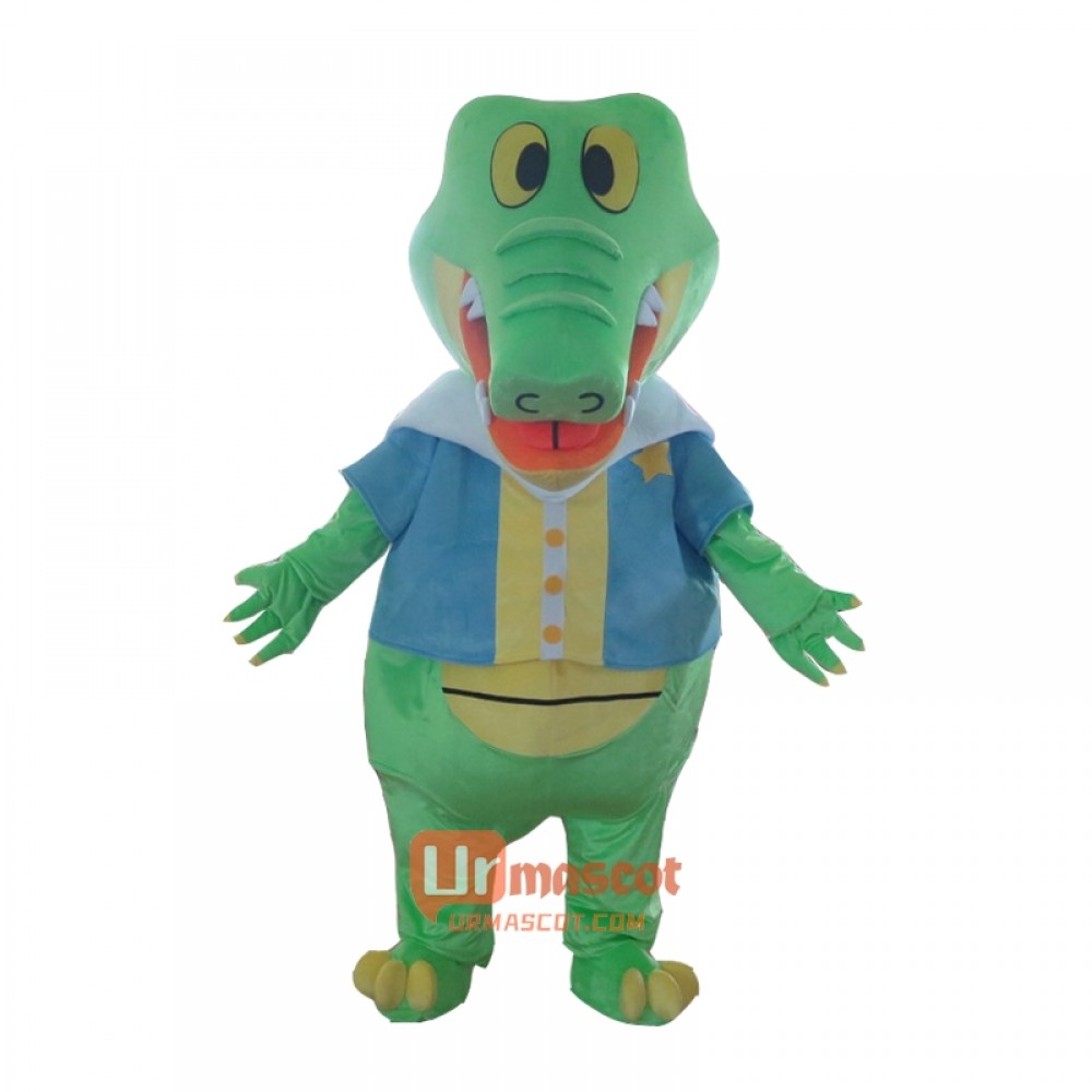 Good ventilation cartoon soft plush crocodile Mascot Cartoon Costume