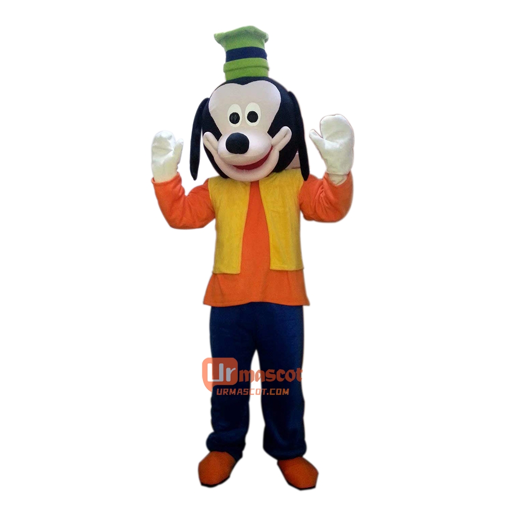 Goofy Dog Cartoon Mascot Costume Plush with Mask
