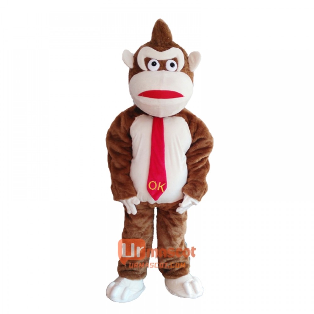 Gorilla Mascot Cartoon Costume