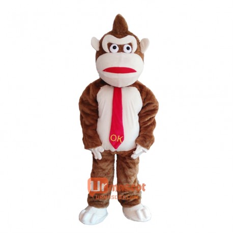 Gorilla Mascot Cartoon Costume