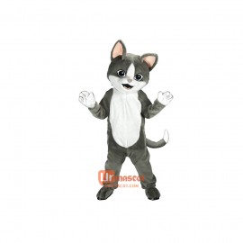Gray Cat Custom Cartoon Mascot Costume