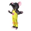 Gray Elephant Cartoon Mascot Costume Plush with Mask