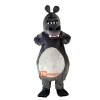 Gray Hippopotamus Cartoon Mascot Costume Plush with Mask
