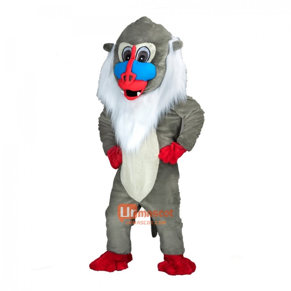 Gray Monkey Custom Cartoon Mascot Costume