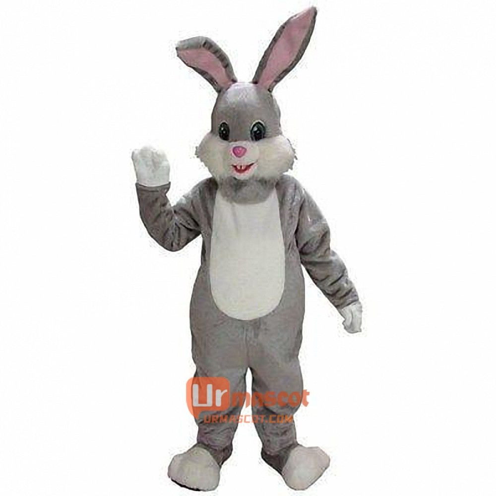 Gray Rabbit Cartoon Mascot Costume Cosplay Outfits