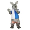Gray Rabbit Cartoon Mascot Costume Plush with Mask