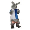 Gray Rabbit Cartoon Mascot Costume Plush with Mask
