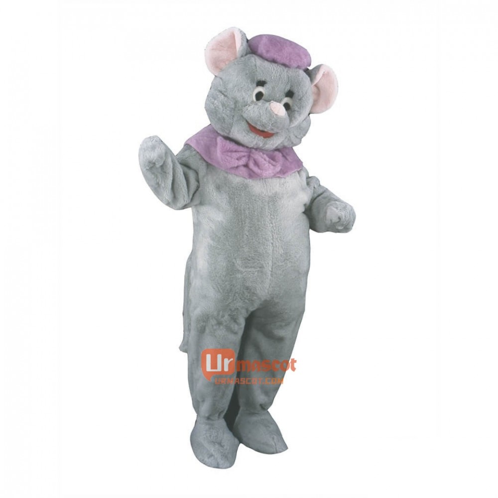 Gray Short Hairs Mouse Custom Cartoon Mascot Costume