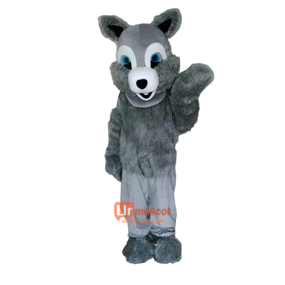 Gray Squirrel Cartoon Mascot Costume Plush with Mask