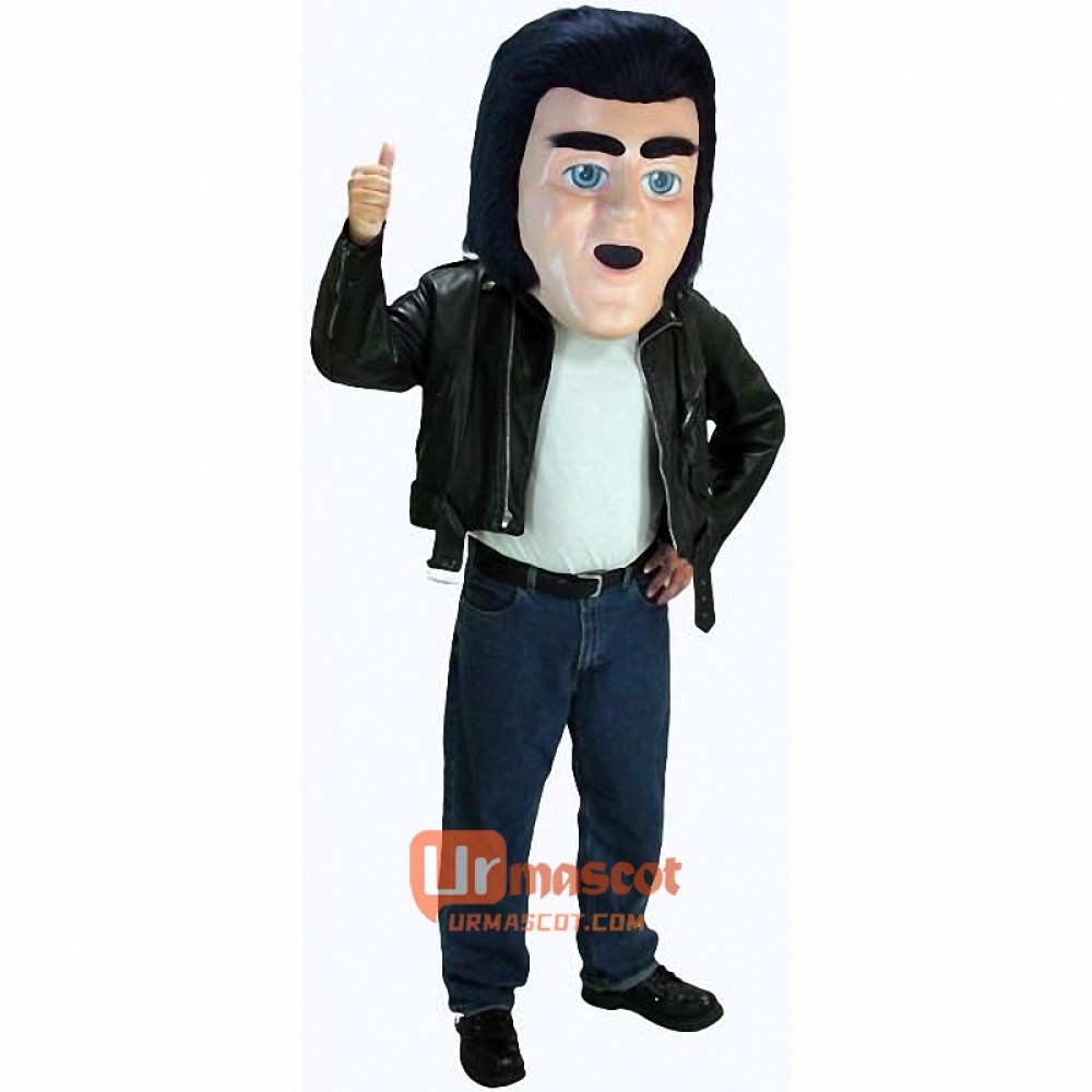 Greaser Guy Lightweight MascotCartoon Head Only