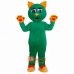 Green Cat Mascot Costume Cosplay Outfits