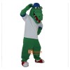 Green Crocodile Alligator Crocodilian Cayman Caiman Cartoon Mascot Costume Plush with Mask
