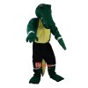 Green Crocodile Cartoon Mascot Costume Plush with Mask