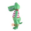 Green Crocodile Custom Mascot Cartoon Costume