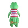 Green Crocodile Custom Mascot Cartoon Costume