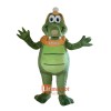 Green Crocodile Mascot Cartoon Costume
