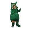 Green Devil Genius Monster Cartoon Mascot Costume Plush with Mask