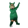 Green Devil Genius Monster Cartoon Mascot Costume Plush with Mask