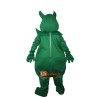 Green Devil Genius Monster Cartoon Mascot Costume Plush with Mask