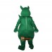 Green Devil Genius Monster Cartoon Mascot Costume Plush with Mask