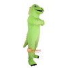 Green Dinosaur Cartoon Mascot Costume Plush with Mask
