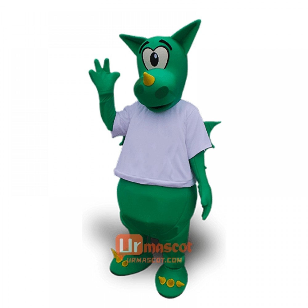 Green Dragon Mascot Costume Cosplay Outfits