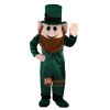 Green Dwarf elf Genius Cartoon Mascot Costume Plush with Mask
