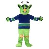 Green Elves Monsters Cartoon Mascot Costume Plush with Mask