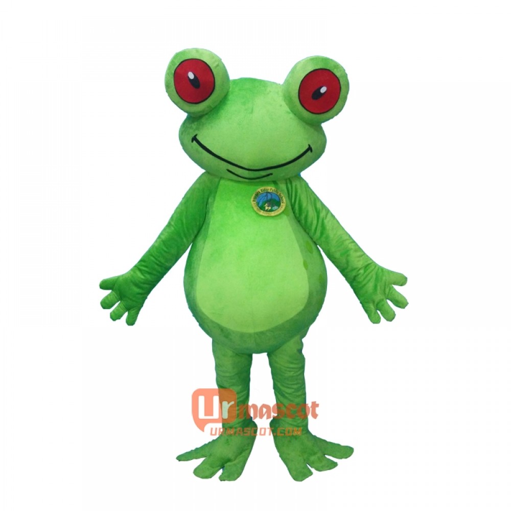 Green Frog Custom Mascot Cartoon Costume