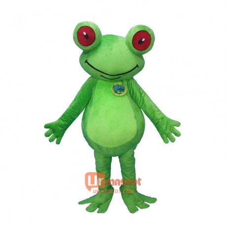 Green Frog Custom Mascot Cartoon Costume