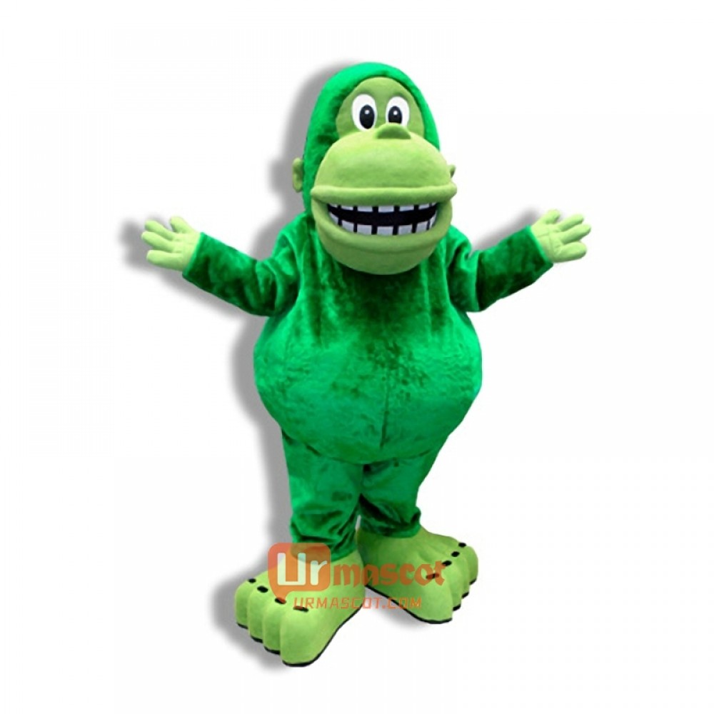 Green Lovely Monkey Cartoon Mascot Costume Cosplay Outfits