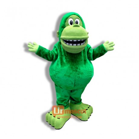 Green Lovely Monkey Cartoon Mascot Costume Cosplay Outfits