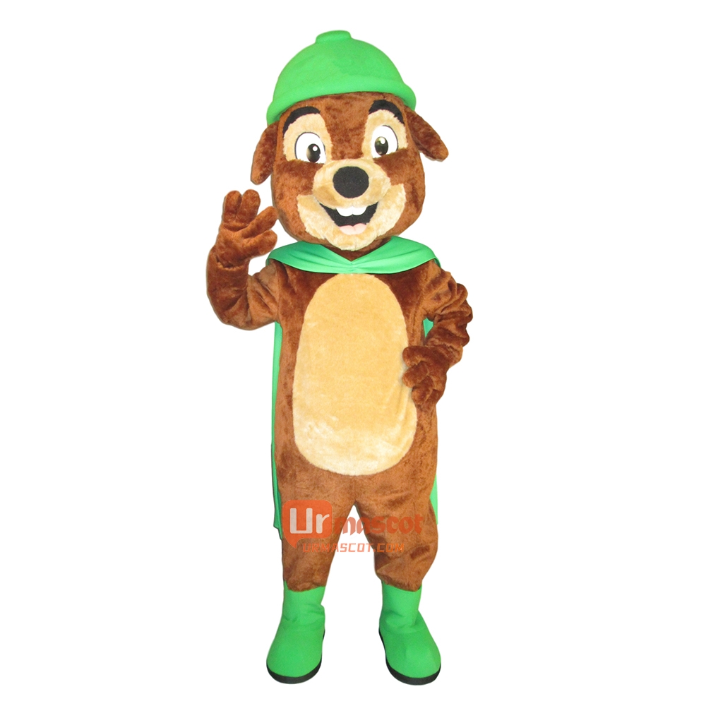 Green Prairie Dog Custom Cartoon Mascot Costume