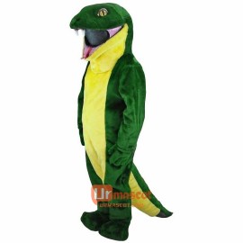 Green Snake Cartoon Mascot Costume