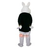 Green Suit Easter Bunny Cartoon Mascot Costume Plush with Mask
