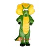 Green Triceratops Cartoon Costume Mascot