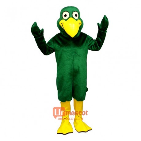 Greenie Bird Cartoon Costume Mascot