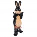 Grey Bunny Rabbit Cartoon Mascot Costume Plush with Mask
