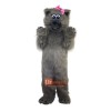 Grey Cat Cartoon Mascot Costume Plush with Mask