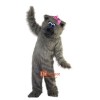 Grey Cat Cartoon Mascot Costume Plush with Mask