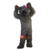 Grey Cat Cartoon Mascot Costume Plush with Mask
