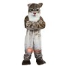 Grey Cat Cartoon Mascot Costume Plush with Mask