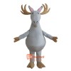 Grey Deer Mascot Cartoon Costume