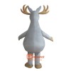 Grey Deer Mascot Cartoon Costume